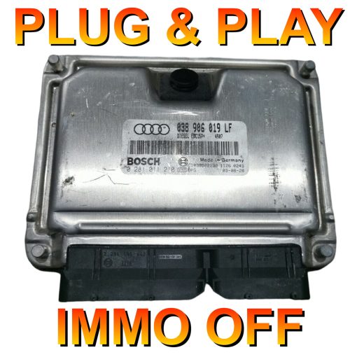 Volkswagen Audi Seat Skoda ECU Bosch 0281011210 | 038906019LF | EDC15P+ | *Plug & Play* Immo off 'Free running'