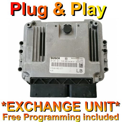Honda ECU Bosch 0281011548 | 37820 RBD E71 | EDC16 | *Plug & Play* Exchange unit (Free Programming BY POST)