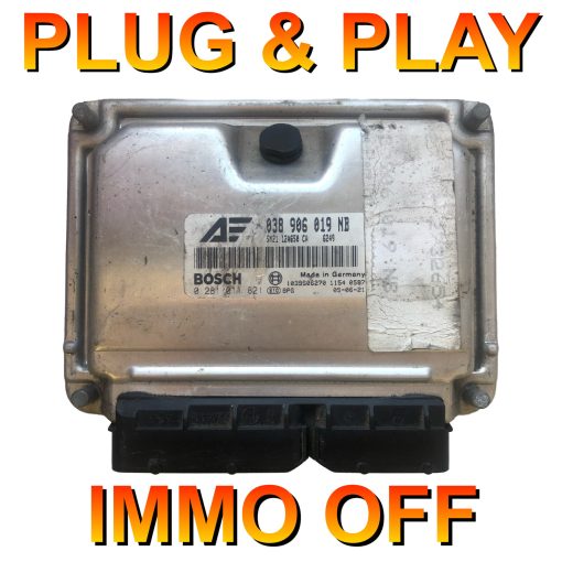 VW Seat Ford ECU Bosch 0281011821 | 038906019NB | EDC15P+ | *Plug & Play* Immo off 'Free running'