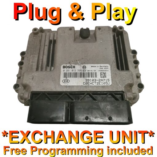 Kia / Hyundai ECU Bosch 0281013399 | 39103 2A715 | EDC16C39 | *Plug & Play* Exchange unit (Free Programming BY POST)
