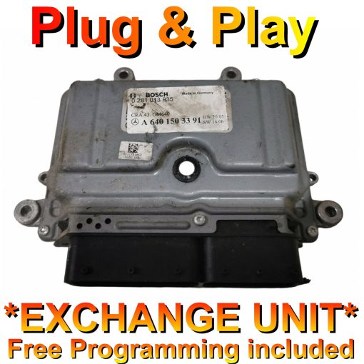 Mercedes ECU Bosch 0281013935 | A6401503391 | *Plug & Play* Exchange unit (Free Programming BY POST)