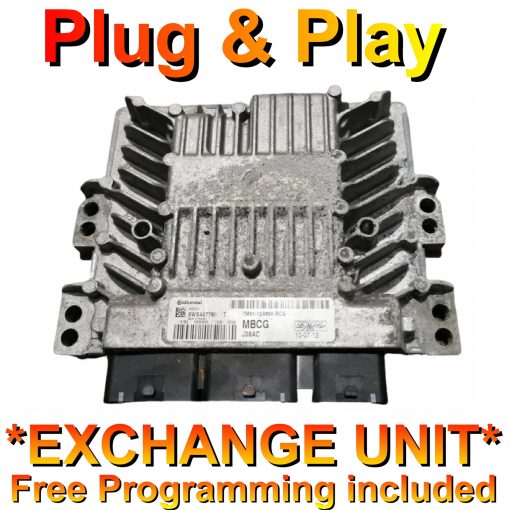 Ford ECU Continental 5WS40778I-T | 7M51-12A650-BCG | MBCG | SID206 | *Plug & Play* Exchange unit (Free Programming)