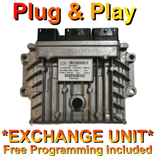 Peugeot Citroen ECU Delphi HW9663548180 | 9663612380 | DCM3.4 | *Plug & Play* Exchange unit (Free Programming BY POST)