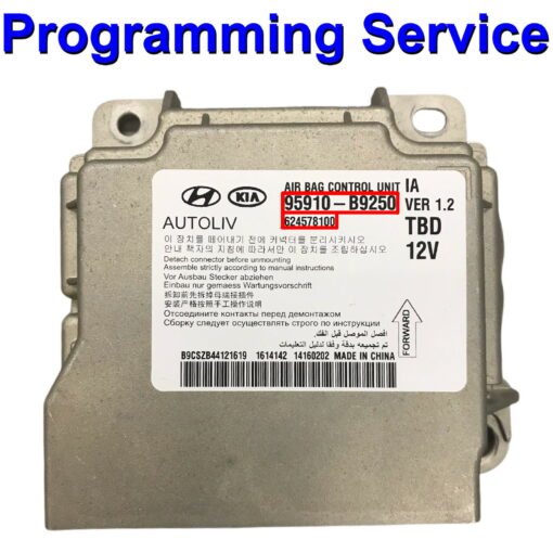Hyundai Kia Airbag ECU Autoliv 95910-B9250 | 624578100 - Programming / Reset / Repair Service