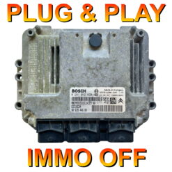 Peugeot Citroen ECU Bosch 0281012620 | 9663944680 | EDC16C34 | Plug+Play IMMO OFF