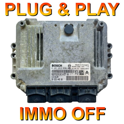 Peugeot Citroen ECU Bosch 0281012620 | 9663944680 | EDC16C34 | Plug+Play IMMO OFF
