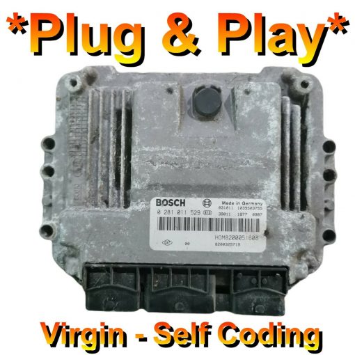 Renault Vauxhall Nissan ECU 0281011529 / HOM8200051608 Plug & Play *Self Coding