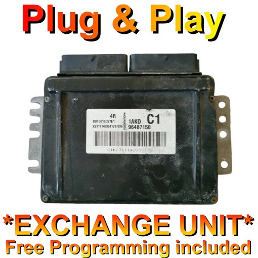 Chevrolet ECU Siemens S010016037E | 96487150 | D42 | *Plug & Play* Exchange unit (Free Programming BY POST)