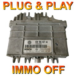 VW Audi Seat Skoda ECU Bosch 0261204617 | 030906027AA | Plug+Play Immo off 'Free running'