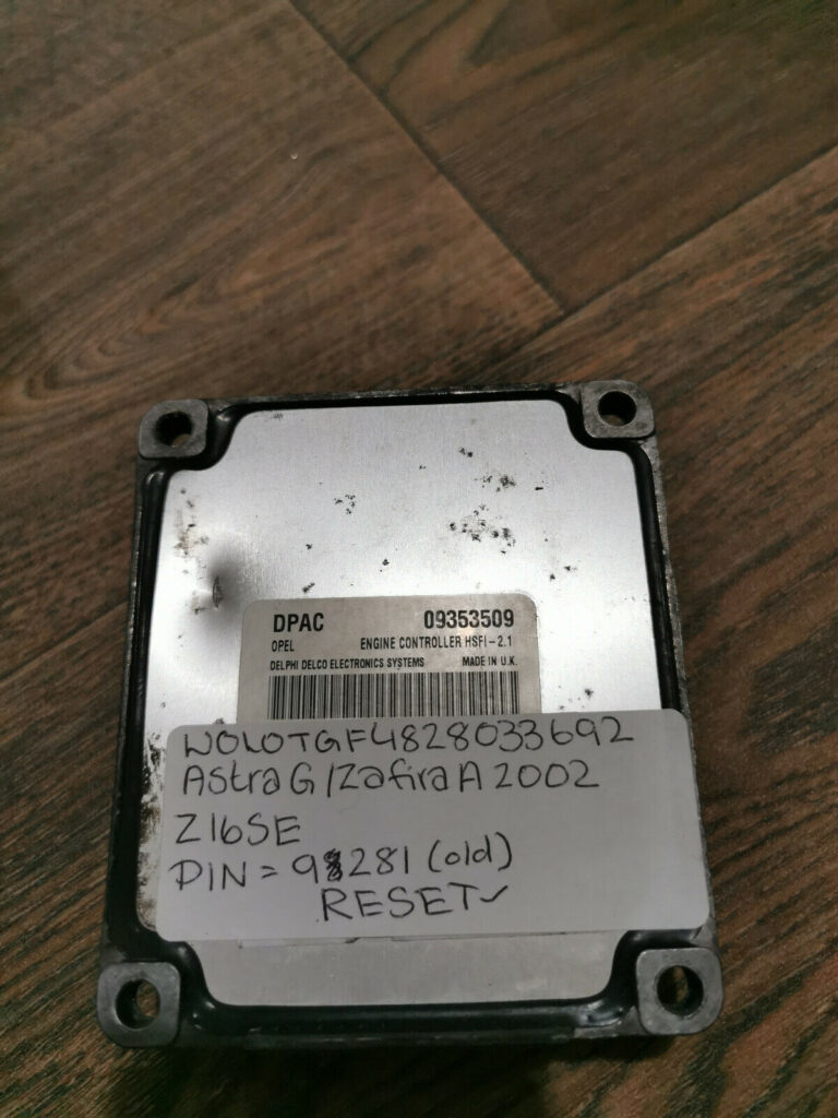 Vauxhall Opel Astra / Zafira Z16SE ECU Delphi 09353509 | DPAC | HSFI-2. ...