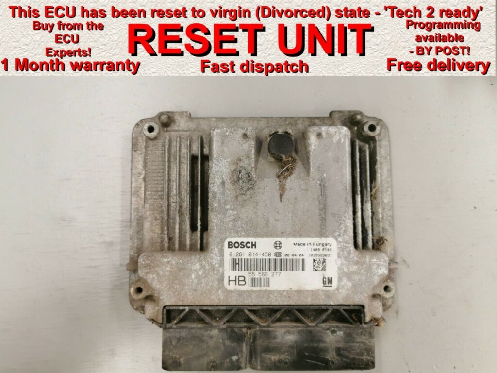 Vauxhall Opel ECU Bosch 0281014450 | 55566277 HB | EDC16 | *RESET ...