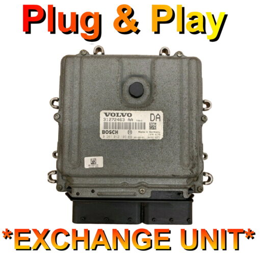 Volvo ECU Bosch EDC16C31 | 0281012103 | 31272463 | AA | DA | Plug+Play Exchange unit