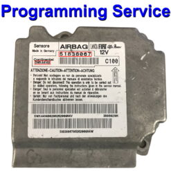 Fiat Punto Airbag ECU Continental / Siemens 5WK44148 | 51838067 - Programming / Reset / Repair Service