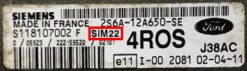 Ford ECU SIM21 | SIM22 | SIM24 | SIM28 | SIM29 | SIM210 Siemens - Programming Service