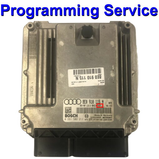 VW / Audi / Skoda / SEAT Bosch MED9.1 Petrol ECU programming service