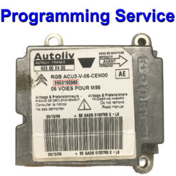 Citroen Berlingo - Peugeot Partner airbag ECU Autoliv 603602400 | 9653190980 | Programming / Reset / Repair Service