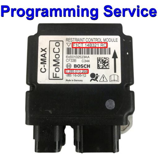 Ford C-Max Airbag ECU Bosch FC1T-14B321-RB / RC / RD / RE | 0285013268 | Programming / Reset / Repair Service