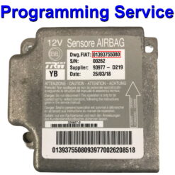 Fiat Ducato | Peugeot Boxer | Citroen Relay Airbag ECU 01393755080 | Programming / Reset / Repair Service