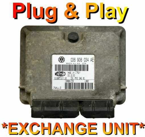 VW Polo / Lupo Magneti Marelli ECU 036906034AE | IAW4LV.B |    Plug+Play      – Exchange unit