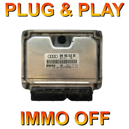 AUDI ECU 8N0906018BR | 0261208005 | ME7.5 | *Plug & Play* Immo off 'Free running'