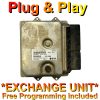 Fiat ECU 8F3.F1 / HW10P / 51918360 *Plug & Play* Exchange unit (Free Programming BY POST)