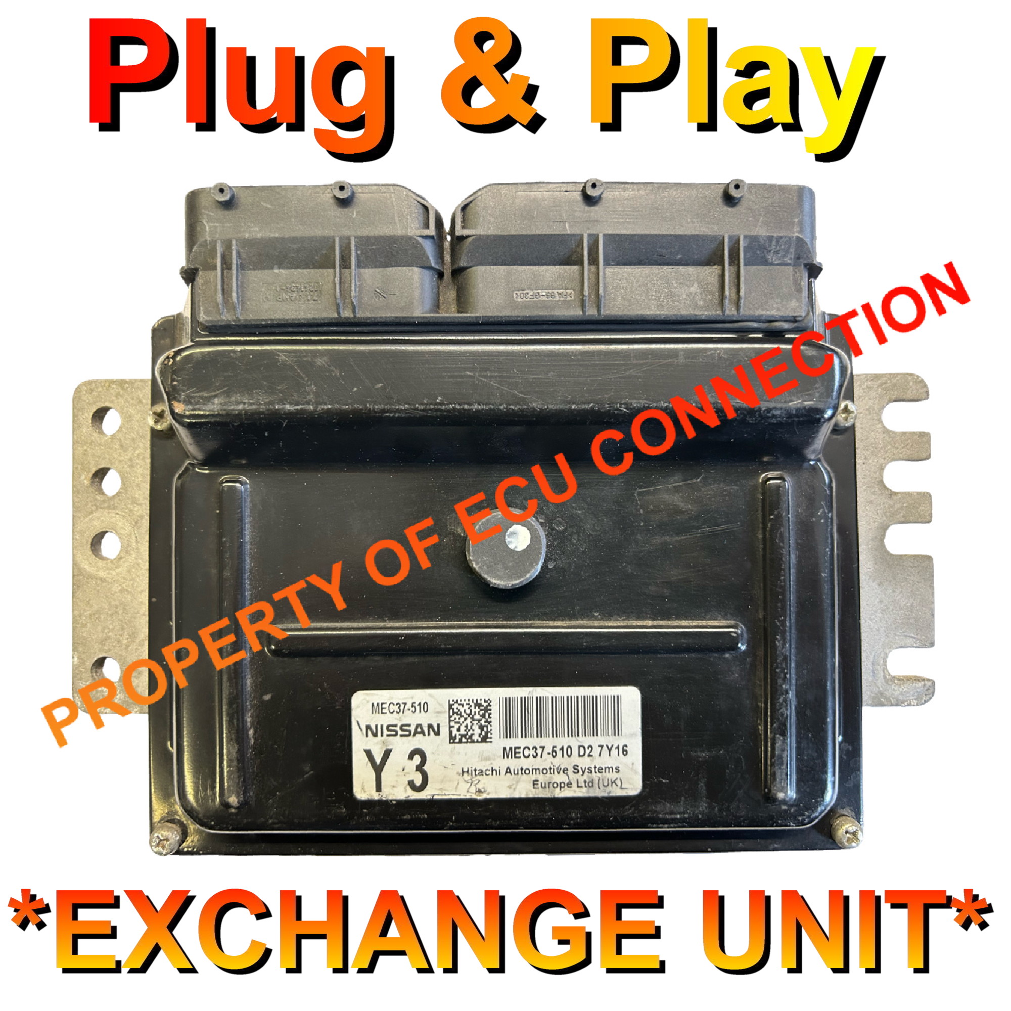 Nissan Hitachi ECU MEC37-510 | Y3 | Plug+Play Exchange unit