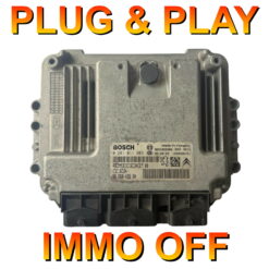 Peugeot 307 1.6 HDi ECU 0281011803 | 9656842680 |  Plug+Play  IMMO OFF - FREE RUNNING