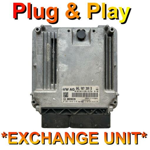 VW AUDI SEAT SKODA ECU 0281018510 | 04L907309B | EDC17C64 |    Plug+Play    Exchange unit