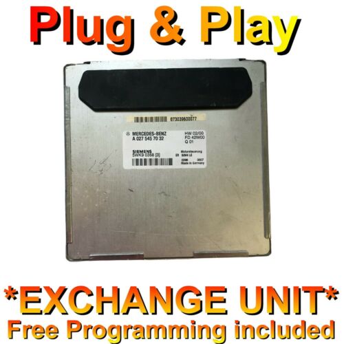 Mercedes ECU 5WK90368 / A0275457032  *Plug & Play* Free Programming BY POST!