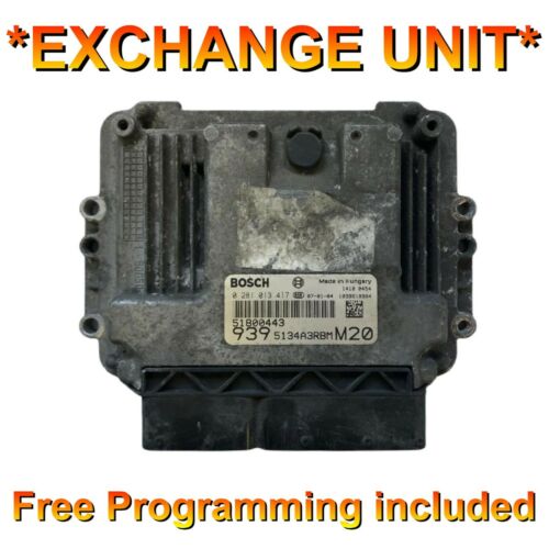 Fiat ECU 0281013417 / 51800443 / 939 / M20*Plug & Play* Free Programming BY POST