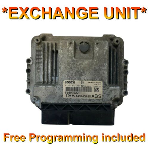 Fiat ECU 0281012294 / 51807822 / 186 / ABS*Plug & Play* Free Programming BY POST