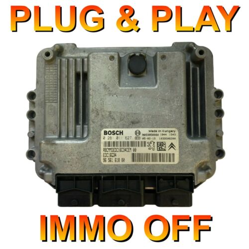 Peugeot Citroen ECU 0281011627 / 9656161880 / EDC16C34  *Plug & Play* Immo off