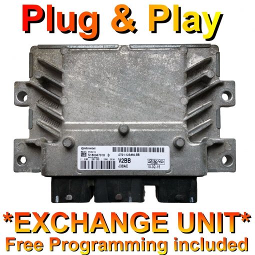 Ford Fiesta ECU S180047018B | V2BB | AV21-12A650-BB | EMS2102 | *Plug & Play* Exchange unit