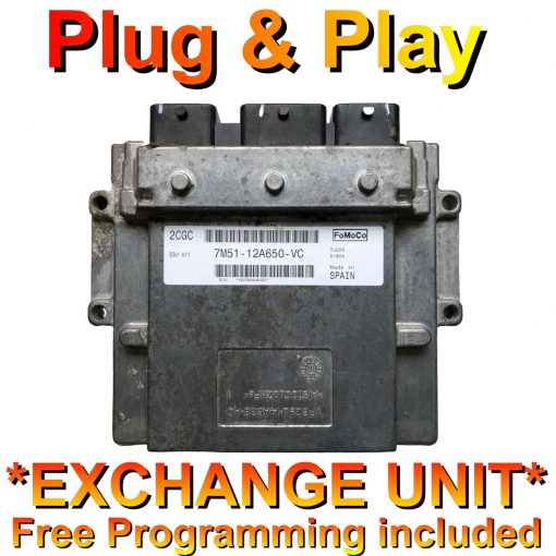 Ford Mondeo 2.0 ECU 7M51-12A650-VC | 2CGC | ESU-411 | *Plug & Play* Exchange unit (Free Programming BY POST)