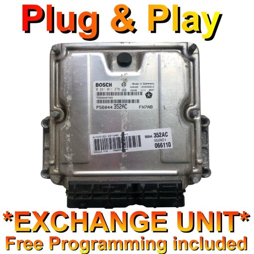 Jeep Cherokee ECU 0281011278 | P56044352AC | *Plug & Play* Exchange unit (Free Programming BY POST)