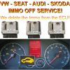 VW Skoda SEAT Audi Bosch EDC16 ECU Immobiliser bypass / delete Immo off service