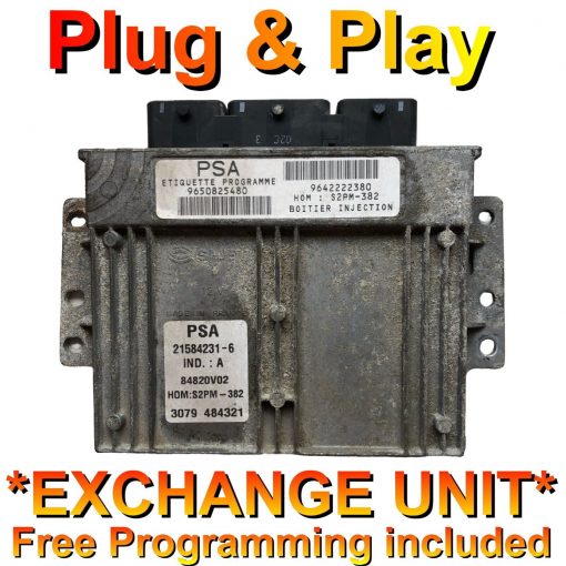 Peugeot ECU 9641390180 / 9648225280 *Plug & Play* (Free programming - BY POST!)