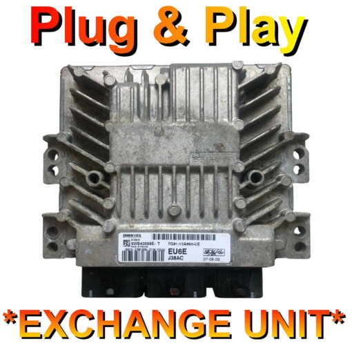 Ford Mondeo 1.8 ECU SID206 | 5WS40595E-T | 7G91-12A650-UE | EU6E | Plug+Play Exchange unit