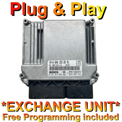 Mercedes Vito Viano W639 ECU A6461532591 | 0281012065 |  Plug+Play  Exchange unit