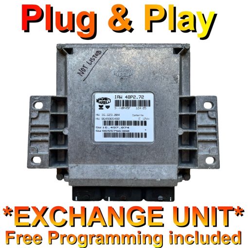 Peugeot Citroen C3 ECU IAW48P2.72 | SW9655756380 | HW9645989480 | *Plug & Play* Exchange unit (Free Programming BY POST