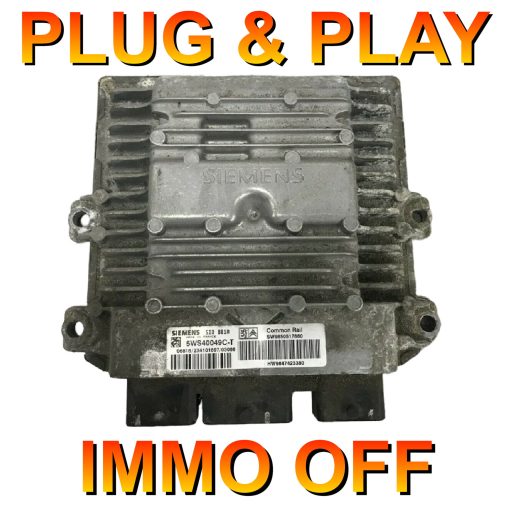 Citroen C2 C3 1.4 hdi ECU Siemens | HW9647423380 | SW9650517880 | 5WS40049C-T | SID801A | *Plug & Play*IMMO OFF - FREE RUNNING