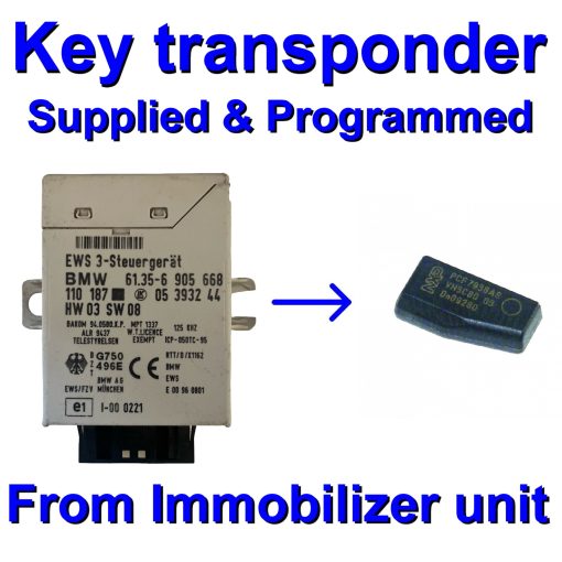 BMW EWS3 / Immobilizer Control Module Unit | Key supply / Programming Service