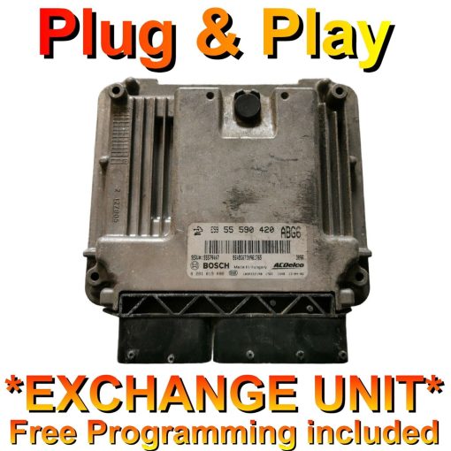 Vauxhall Opel Astra J ECU 0281019088 | 55590420 | ABG6 | *Plug & Play* Exchange unit - FREE PROGRAMMING BY POST!