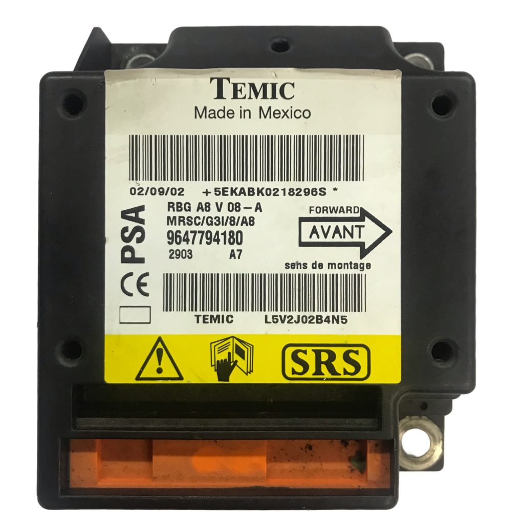 Citroen C3 Airbag ECU Temic 9647794180 9647794280 Programming / Reset