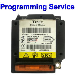 Citroen C3 Airbag ECU Temic 9647794180 | 9647794280 Programming / Reset / Repair Service