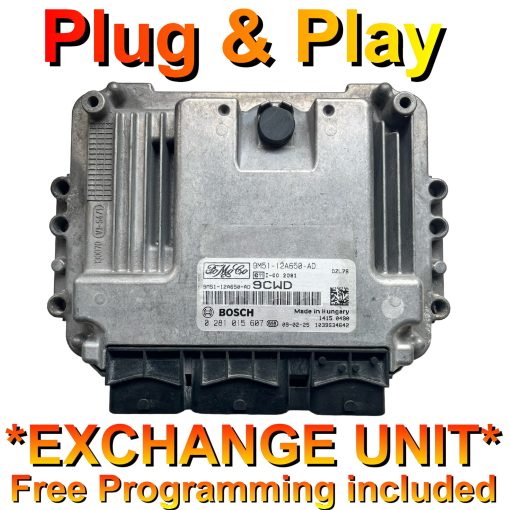 Ford Focus ECU 0281015607 | 9M51-12A650-AD | 9CWD | EDC16C34 | *Plug & Play* Exchange unit (Free Programming BY POST)