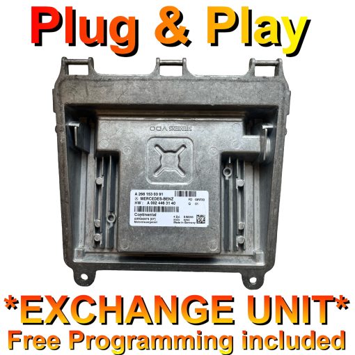 Mercedes ECU Continental 5WK90974 | A2661530391 | A0024463140 |  Plug+Play  Exchange unit