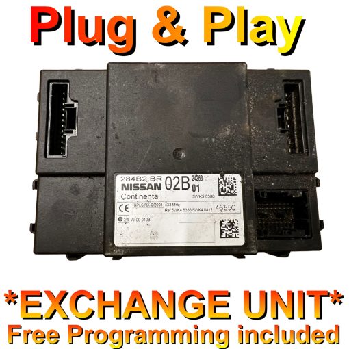 Nissan Qashqai Body Control Module Continental | BCM 5WK50366 | 284B2BR02B01 | *Plug & Play* Exchange unit (Free Programming BY POST)