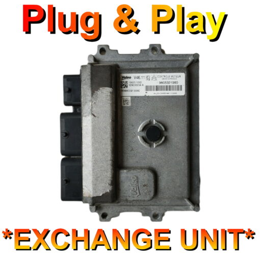 Peugeot Citroen ECU Valeo V46.11 | 9805321980 | HW9800913080 | Plug+Play Exchange unit