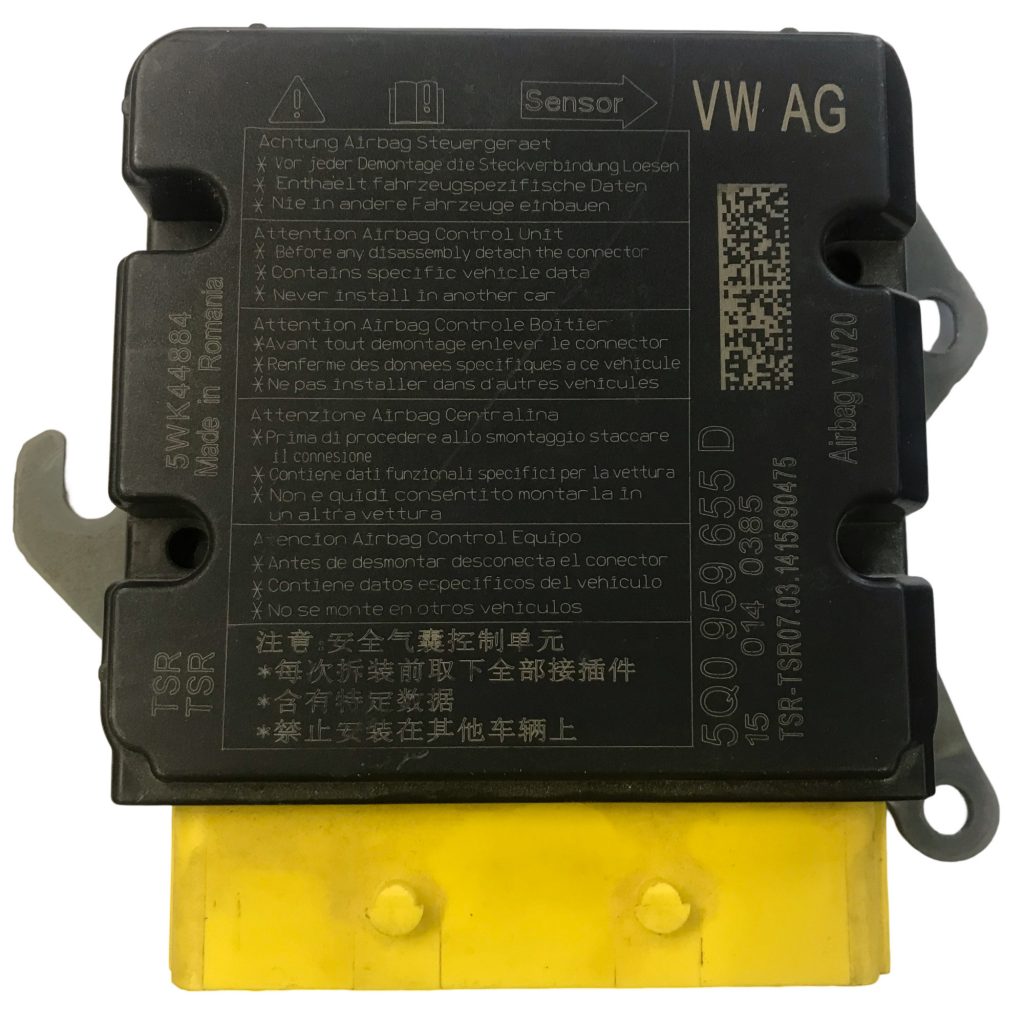 Volkswagen Golf Airbag ECU Siemens Continental 5WK44884 5Q0959655D